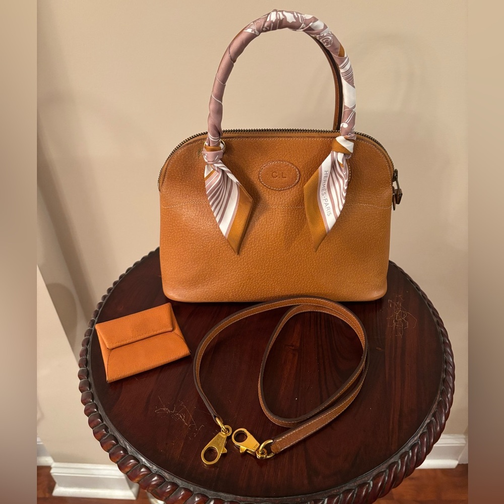 Vintage 1992 Hermes Bolide 27cm Peau Porc Bundle